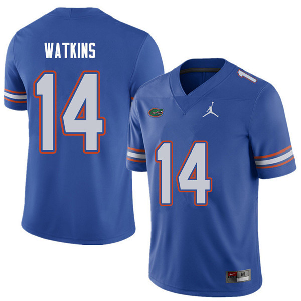 Jordan Brand Men #14 Jaylen Watkins Florida Gators College Football Jerseys Sale-Royal